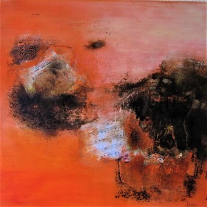 50x50 acryl technique mixte