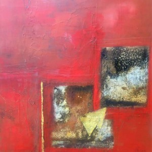 50x50 acryl technique mixte