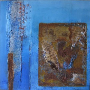 50x50 acryl technique mixte