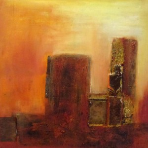 60x60 acryl technique mixte