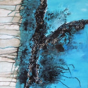 70x70 acryl technique mixte - Vendu