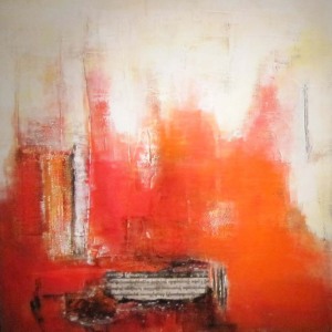 80x80 acryl technique mixte
