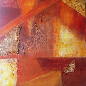 80x80 acryl technique mixte