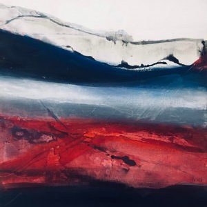 60x60 acryl technique mixte